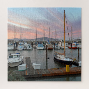 Boats in marina jigsaw puzzle