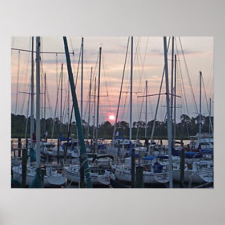 Boats in New Bern Poster