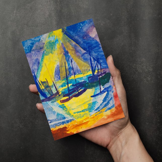 Boats in the Evening Sun | Fritz Schaefler Card (Creator Uploaded)