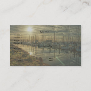 Boats in the Harbour 2 Business Card