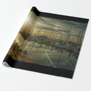 Boats in the Harbour 2 Wrapping Paper