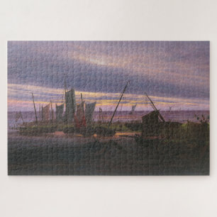 Boats in the Harbour at Evening – Friedrich Jigsaw Puzzle