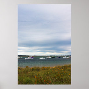 Boats in the Harbour - Seabrook, NH 2 Poster