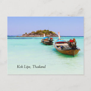 Boats, Koh Lipe, Thailand Postcard