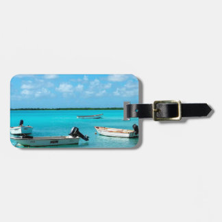 Boats, Lac Bay Bonaire Luggage Tag
