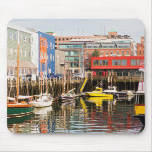 Boats Moored Portland, Maine Mouse Pad