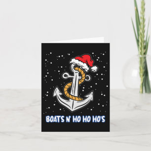 Boats N Ho Ho Hos Christmas Pajama Funny Humour X- Card