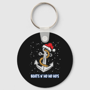 Boats N Ho Ho Hos Christmas Pajama Funny Humour X- Key Ring