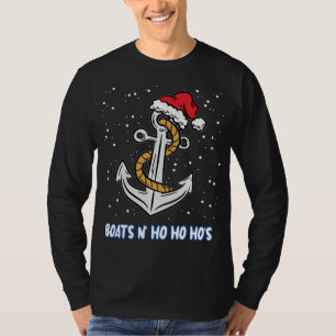 Boats N Ho Ho Hos Christmas Pajama Funny Humour X- T-Shirt