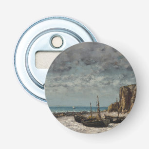 Boats on a Beach, Étretat – Gustave Courbet Bottle Opener