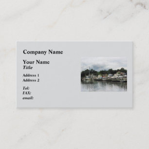 Boats on a Cloudy Day Essex CT Business Card