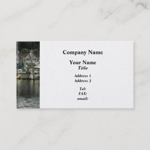 Boats on a Cloudy Day Essex CT - Platinum Business Card