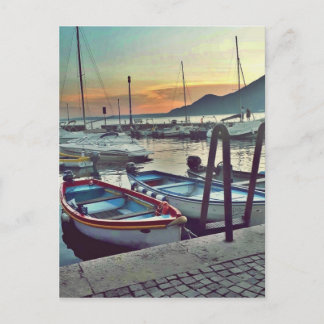 Boats on Garda Lake     Postcard