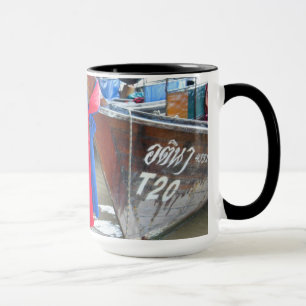 Boats On The Beach   Phi Phi Islands, Thailand Mug