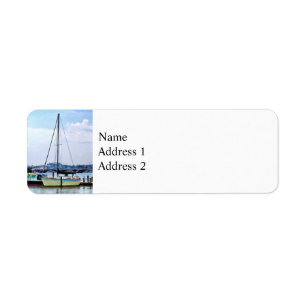 Boats on the Potomac Near Founders Park Return Address Label