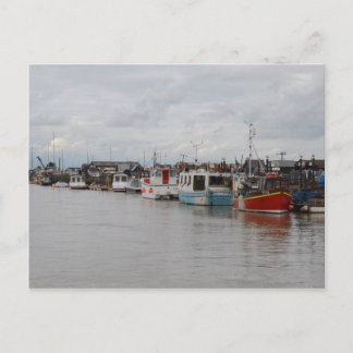 Boats On The River At Southwold Postcard