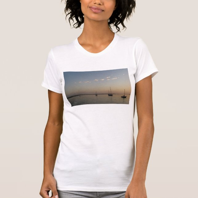 Boats on the Water Photograph T-Shirt (Front)
