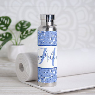 Boats personalised  water bottle