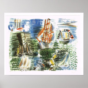 'Boats' Raoul Dufy Poster