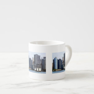 Boats - Schooner Against the Manhattan Skyline Espresso Cup