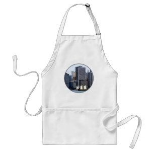 Boats - Schooner Against the Manhattan Skyline Standard Apron