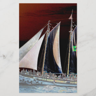 Boats under Sail Stationery