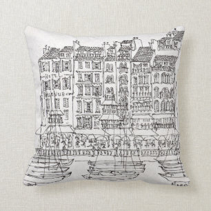 Boats Vieux-Port   Marseille, France Cushion