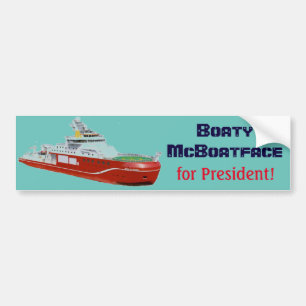 Boaty McBoatface for President! Bumper Sticker