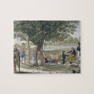 Boatyard near Kupang, Timor, plate 9 from 'Le Cost Jigsaw Puzzle