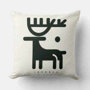BOAZ Minimalist Nordic Reindeer Cushion