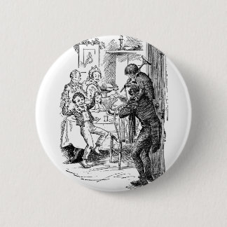 Bob and Tiny Tim 6 Cm Round Badge