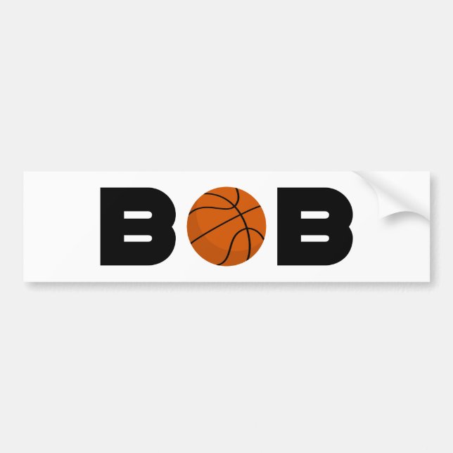 Bob Basketball Bumper Sticker (Front)