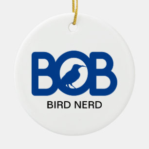 Bob Bird Nerd Ceramic Ornament