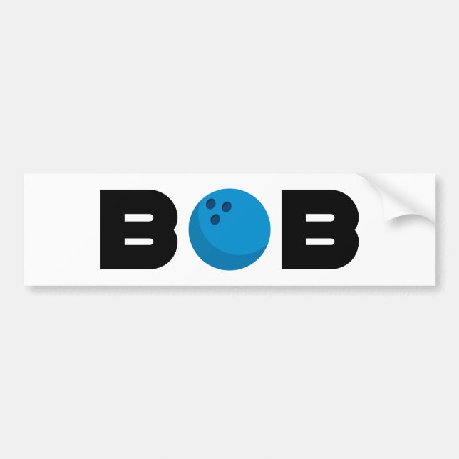 Bob bowling bumper sticker (Front)