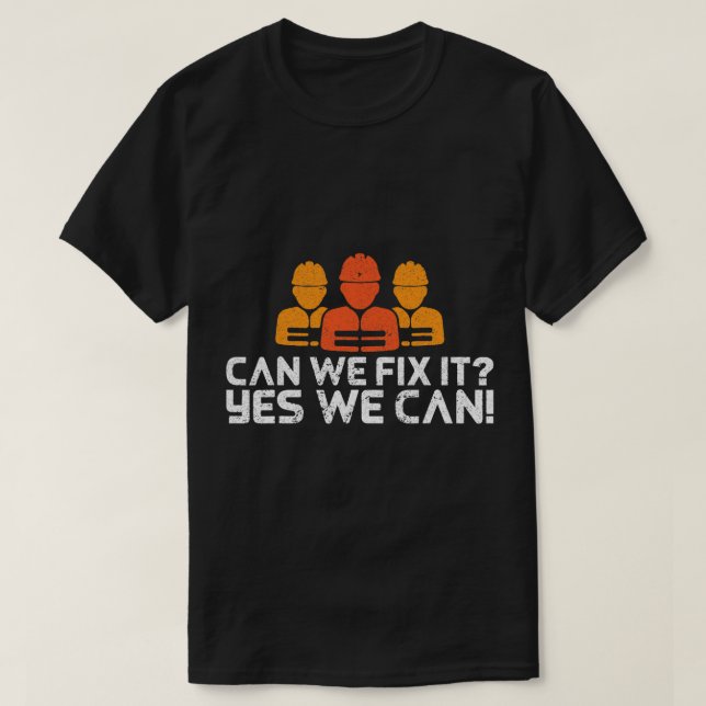 Bob Builder I Builder and Construction worker T-Shirt (Design Front)