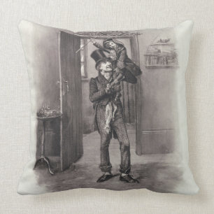 Bob Cratchit and Tiny Tim, from 'Charles Dickens: Cushion
