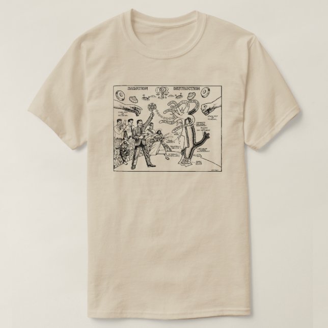 Bob Dobbs Salvation or Destruction Subgenius T-Shirt (Design Front)