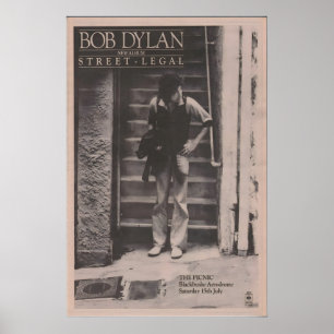 BOB DYLAN Poster 1978 original NME - and The Band