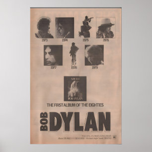 BOB DYLAN Poster 1980 original NME - and The Band