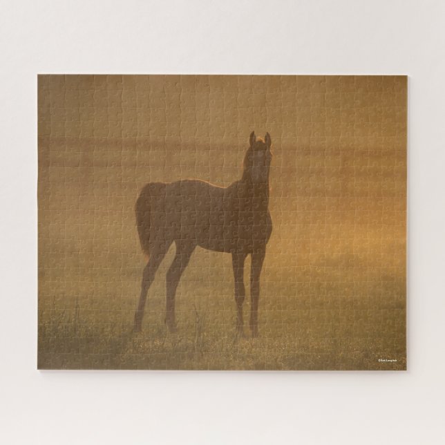 Bob Langrish | Arab Standing In Mist Jigsaw Puzzle (Horizontal)