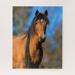 Bob Langrish Choctaw Pony Headshot Jigsaw Puzzle