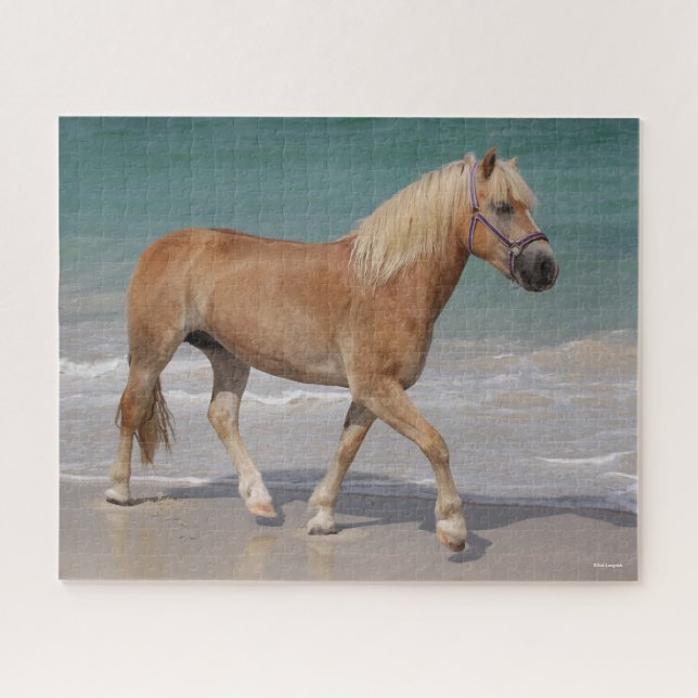 Bob Langrish | Haflinger Walking On The Beach Jigsaw Puzzle (Horizontal)