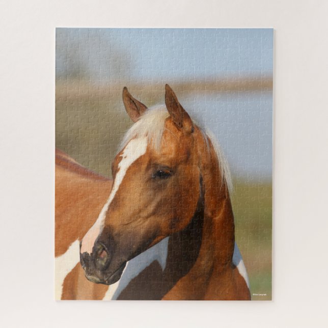 Bob Langrish | Paint Horse headshot Jigsaw Puzzle (Vertical)