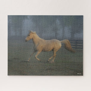 Bob Langrish Palomino Tennessee Walker in Mist Jigsaw Puzzle