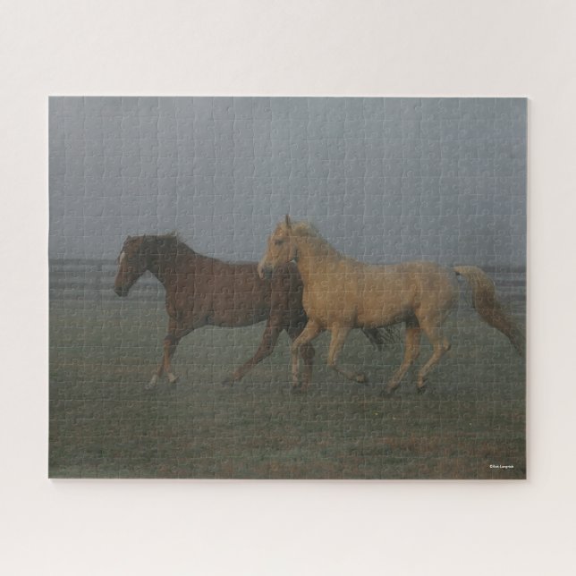 Bob Langrish | Tennessee Walking Horses Running Jigsaw Puzzle (Horizontal)