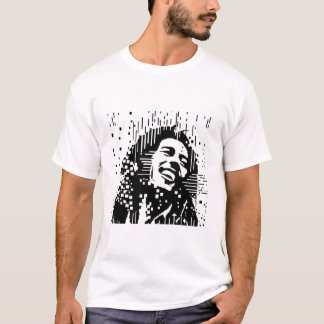 Bob Marley Pixel Square T-Shirt