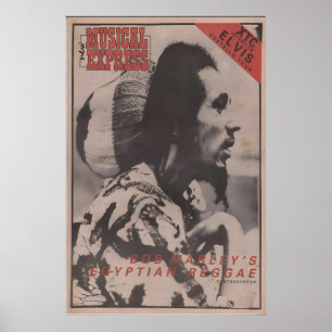 BOB MARLEY Poster - 1978 original NME - Egyptian