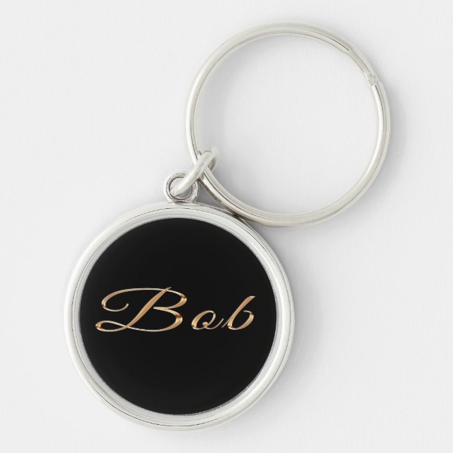 BOB Name-Branded Gift Key-chain Key Ring (Front)