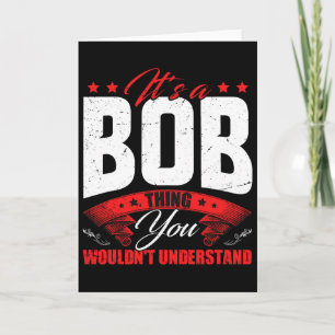 Bob Name Personalised Birthday Fun Christmas  Card