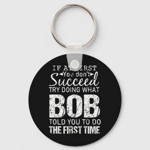 Bob Name Personalised Birthday Fun Christmas Joke Key Ring